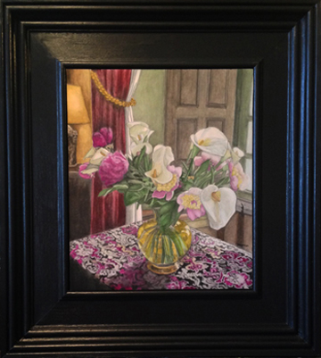 Encaustic Calla Lilies